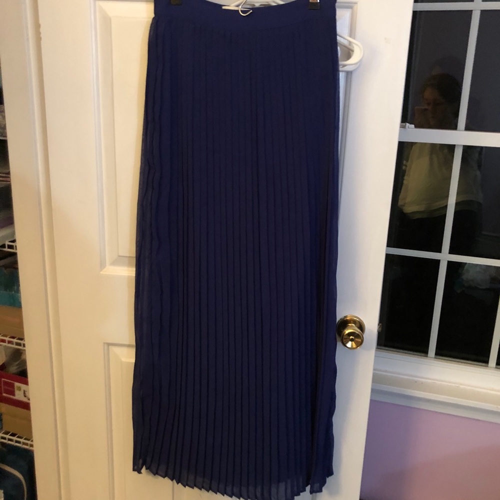 Anthropologie Blue Maxi Skirt - S